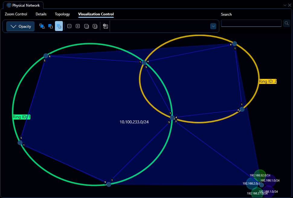 Depicted is the collapsed topology