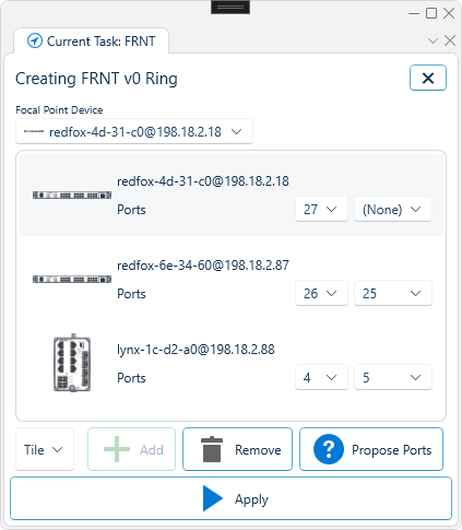 FRNT V0 interface