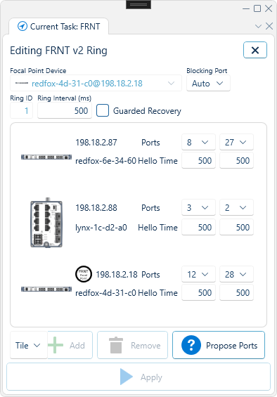 FRNT V2 interface
